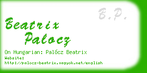 beatrix palocz business card
